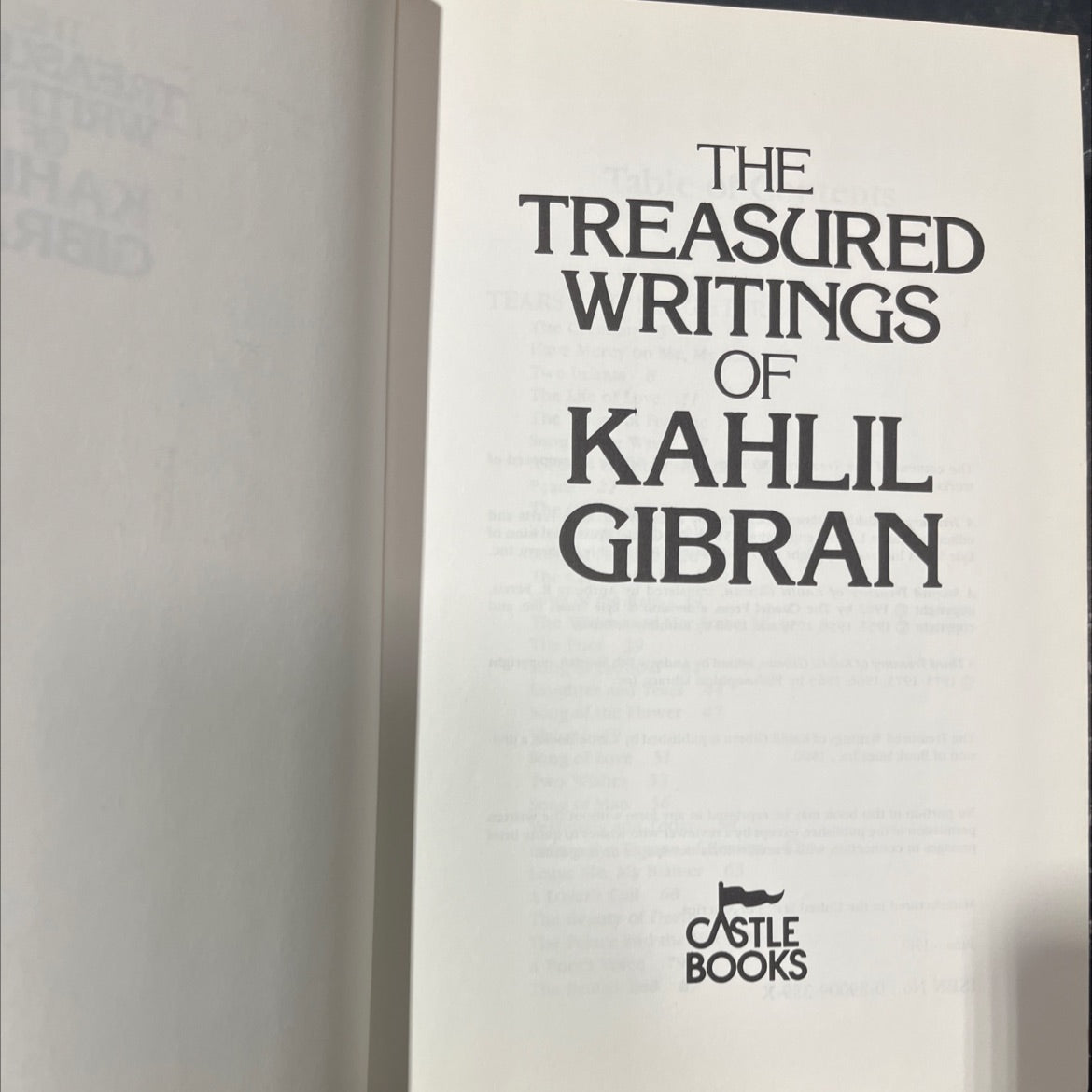 the treasured writings of kahlil gibran book, by kahlil gibran, 1980 Hardcover image 2