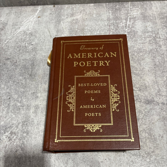 the treasury of american poetry book, by nancy sullivan, 1978 Leather image 1