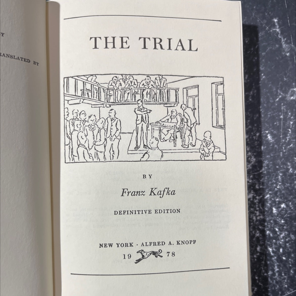 the trial book, by Franz Kafka, 1978 Hardcover image 2
