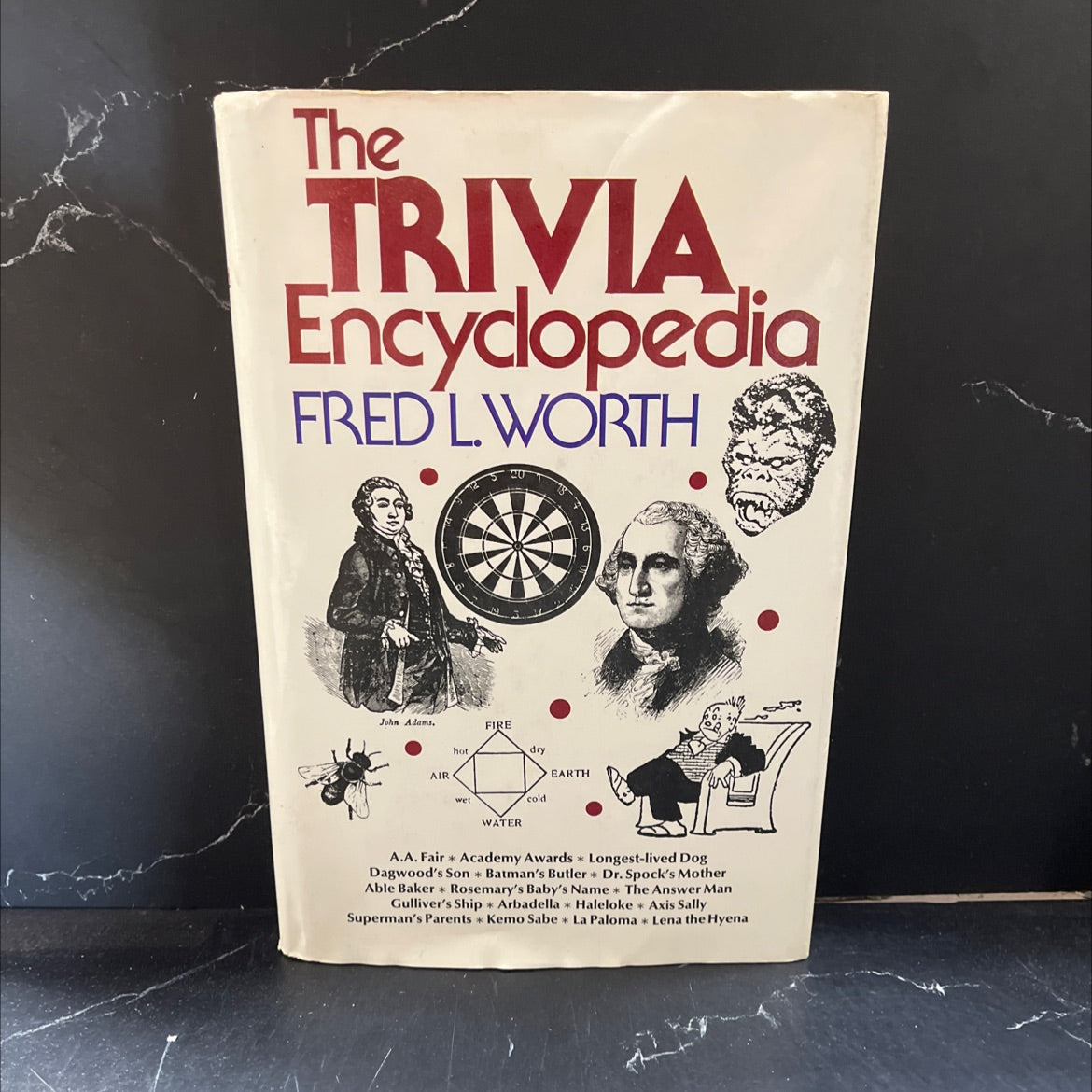 the trivia encyclopedia book, by Fred L. Worth, 1974 Hardcover image 1