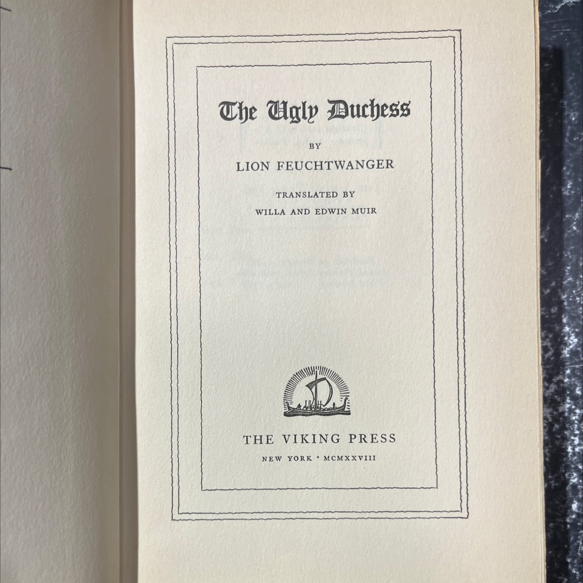 the ugly duchess book, by lion feuchtwanger, 1928 Hardcover image 2