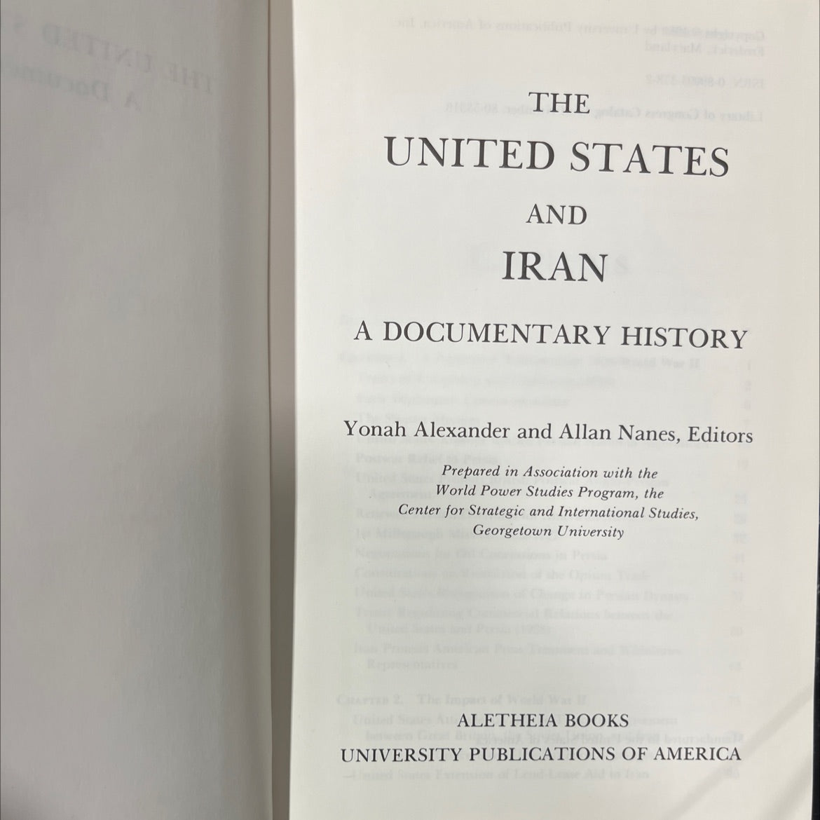 the united states and iran a documentary history book, by Yonah Alexander and Allan Nanes, 1980 Hardcover image 2