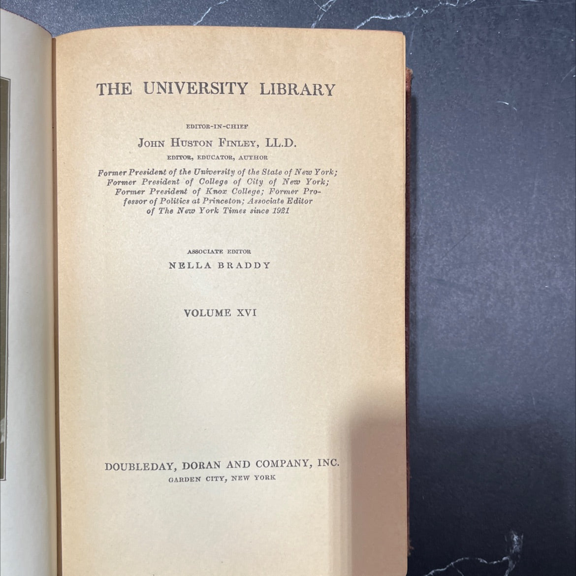 the university library book, by john huston finley, 1936 Hardcover image 2