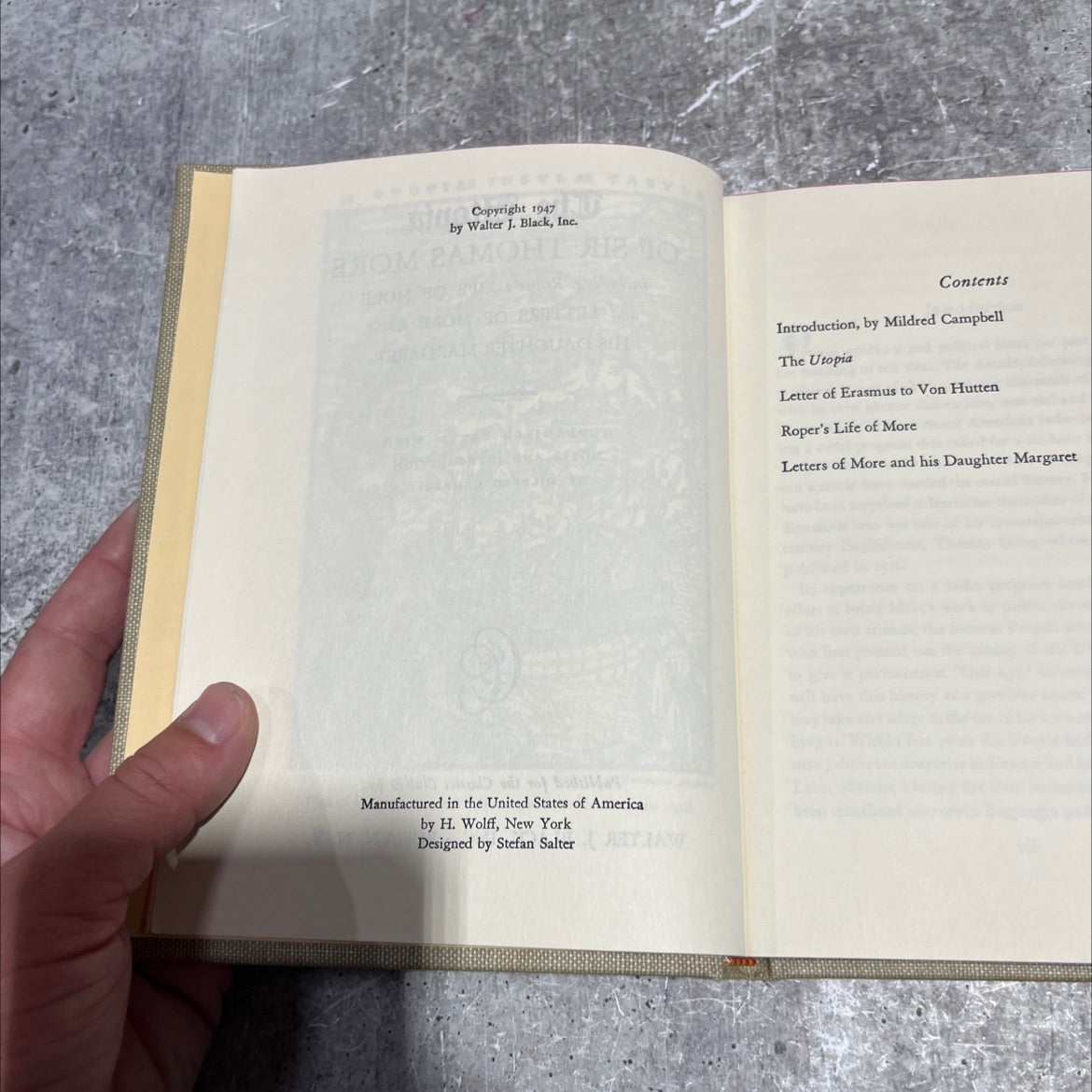 the utopia of sir thomas more book, by sir thomas more, 1947 Hardcover image 3