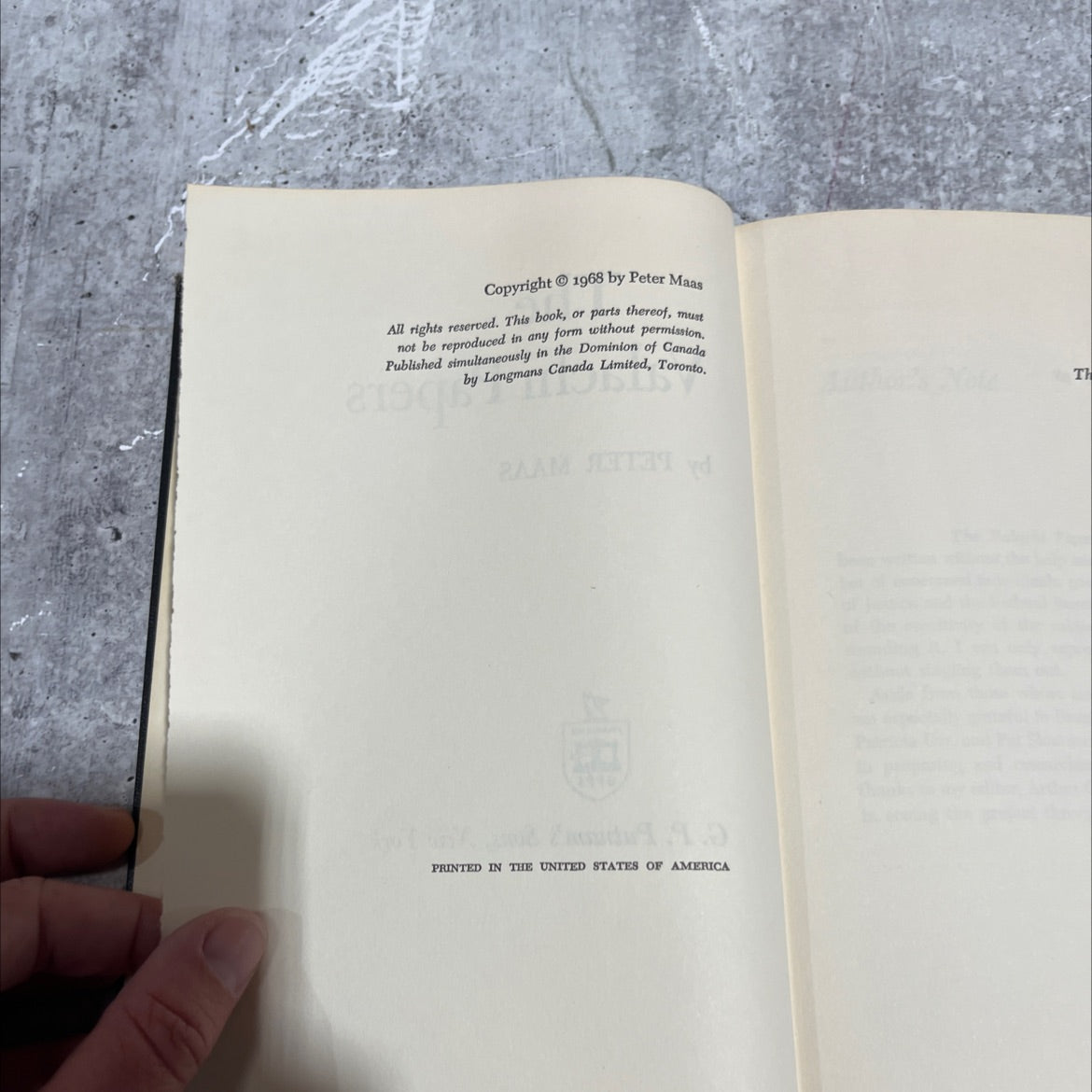 the valachi papers book, by peter maas, 1968 Hardcover image 3