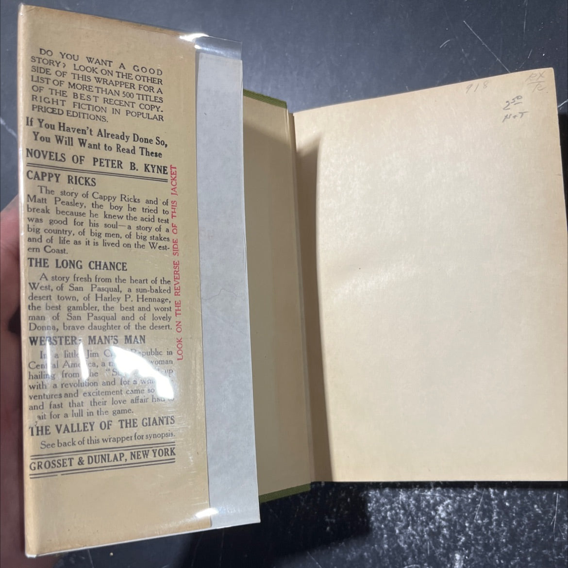 the valley of the giants book, by peter b. kyne, 1918 Hardcover image 4