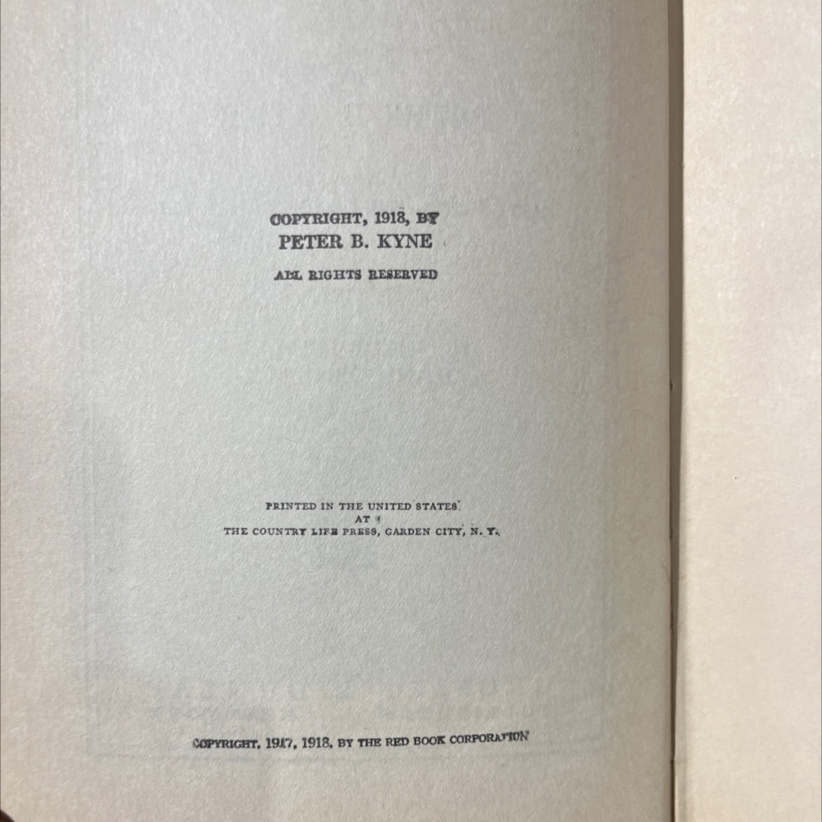 the valley of the giants book, by peter b. kyne, 1918 Hardcover image 3
