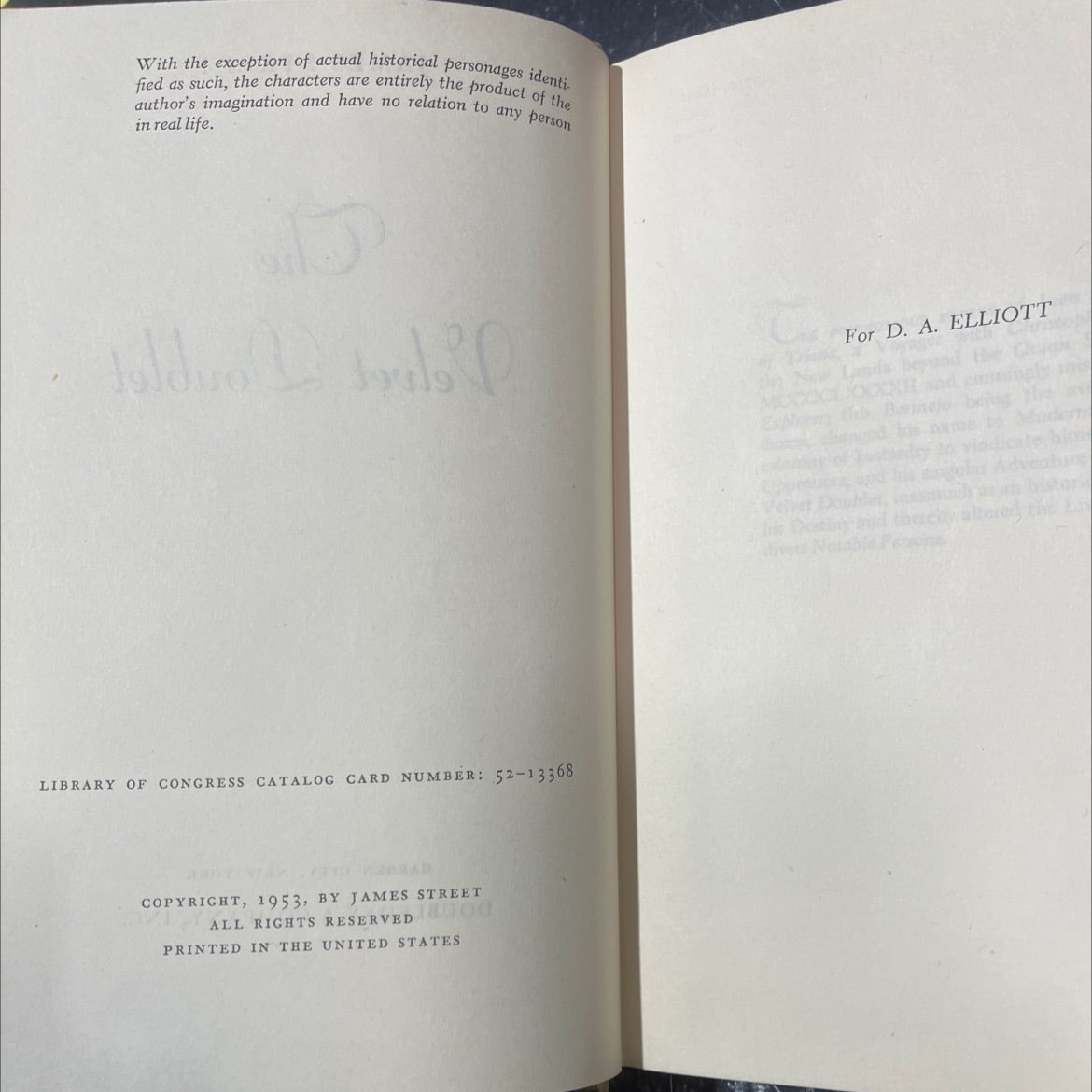 the velvet doublet book, by james street, 2023 Hardcover image 3