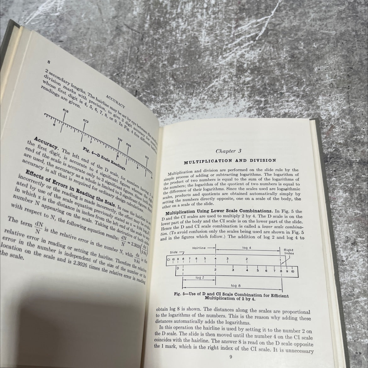the versalog slide rule an instruction manual book, by e. i. fiesenheiser, 1951 Hardcover image 4