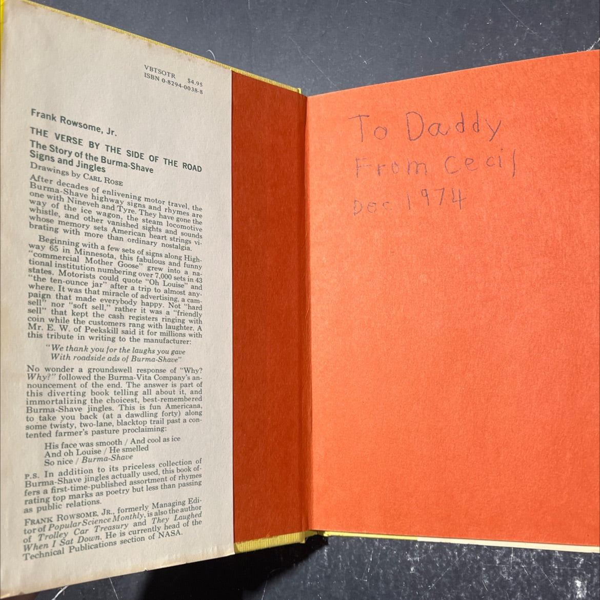 the verse by the side of the road: the story of the burma-shave signs and jingles book, by Frank Rowsome, Jr., 1972 image 4