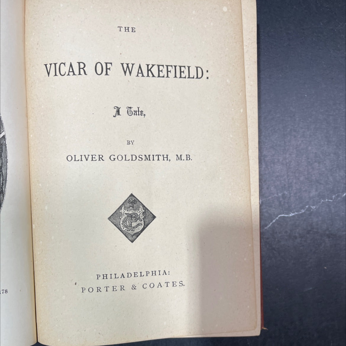the vicar of wakefield: a tale book, by oliver goldsmith, 178 Hardcover image 3