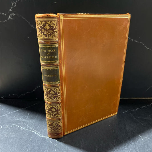 the vicar of wakefield book, by oliver goldsmith, 1855 Leather image 1