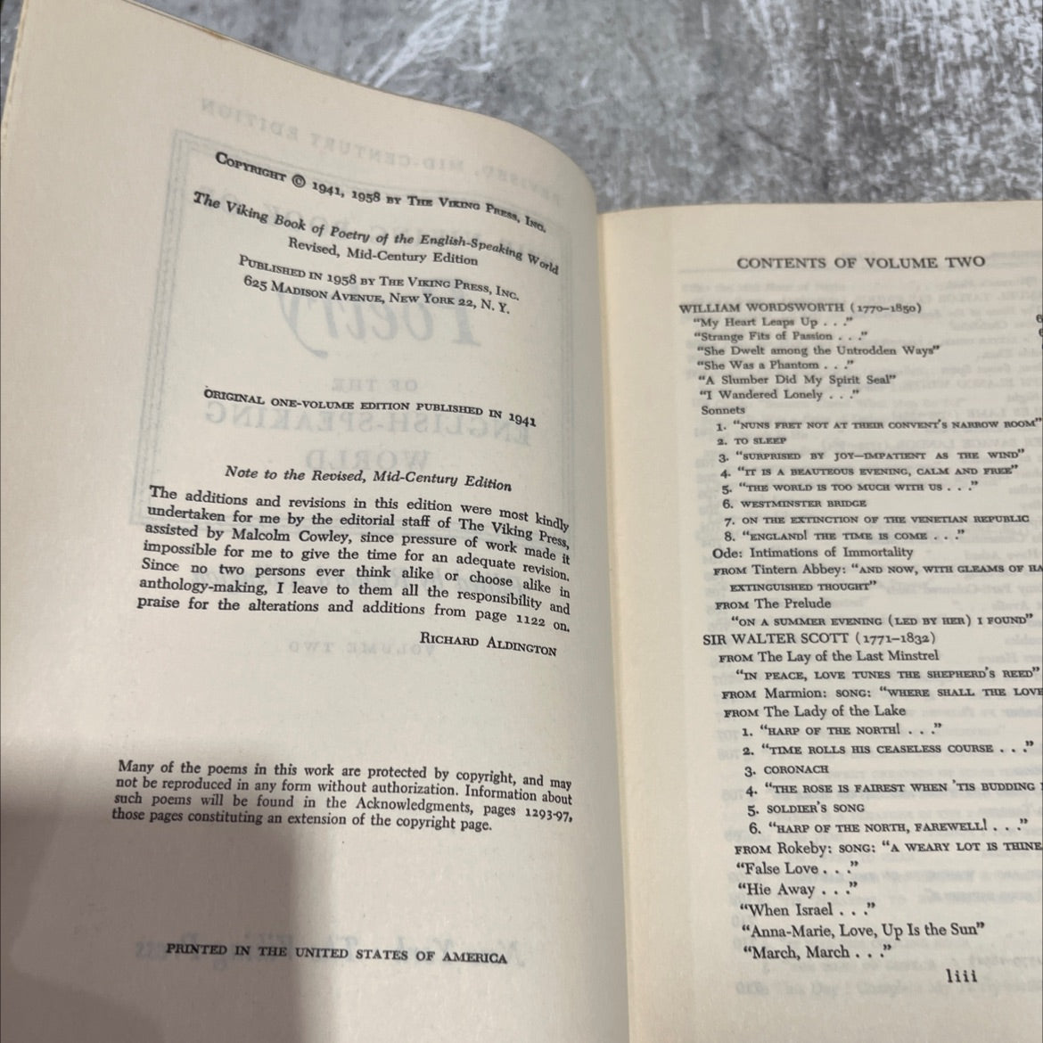 the viking book of poetry of the english-speaking world book, by richard aldington, 1958 Hardcover image 3