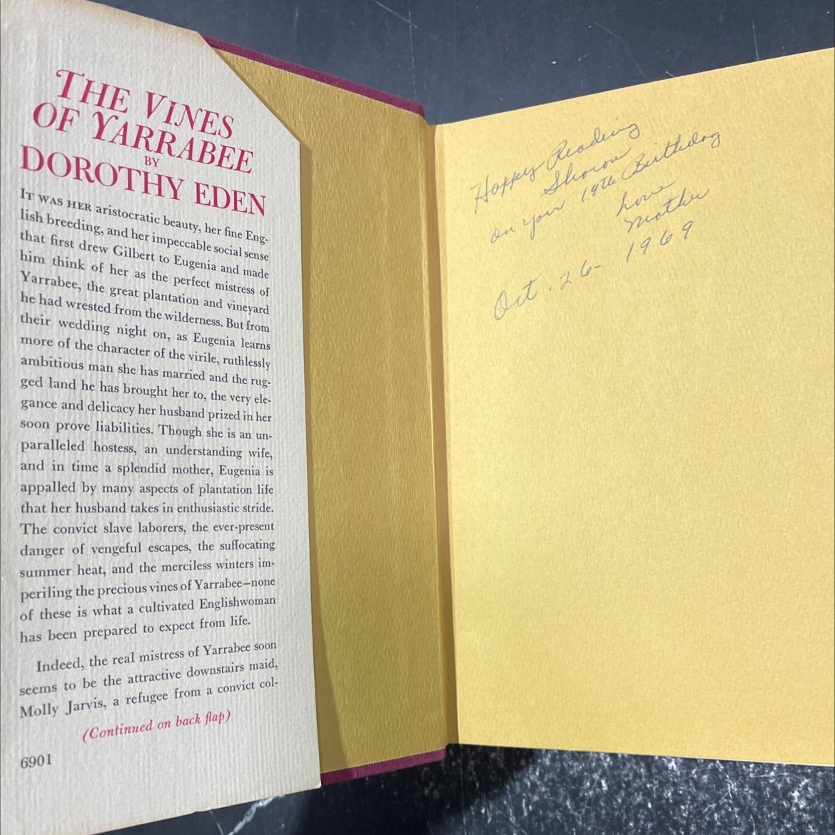 the vines of yarrabee book, by dorothy eden, 1969 Hardcover image 4
