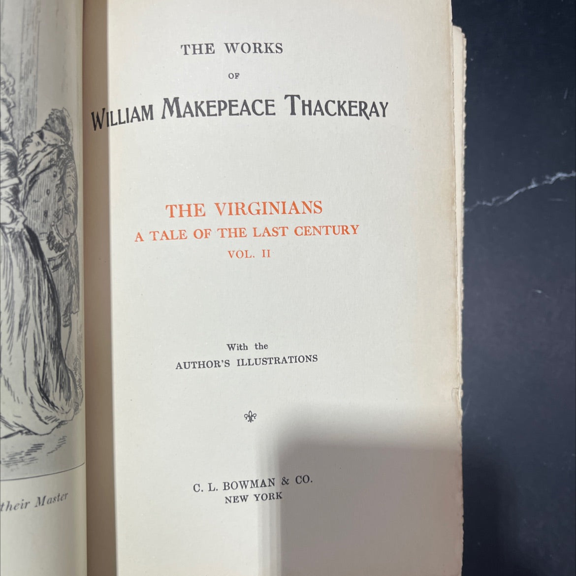 the virginians a tale of the last century vol. ii book, by william makepeace thackeray, unknown Hardcover image 2