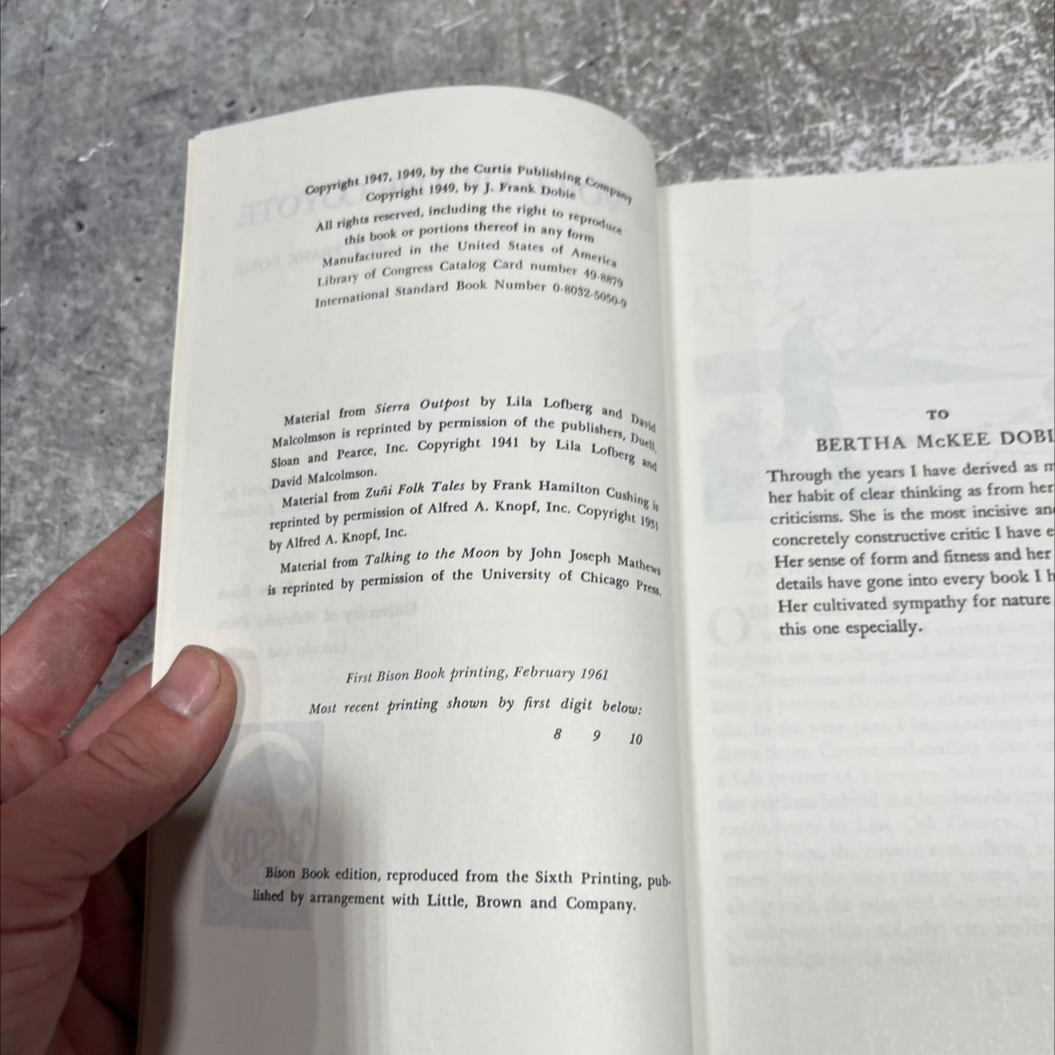 the voice of the coyote book, by j. frank dobie, 1949 Paperback image 3