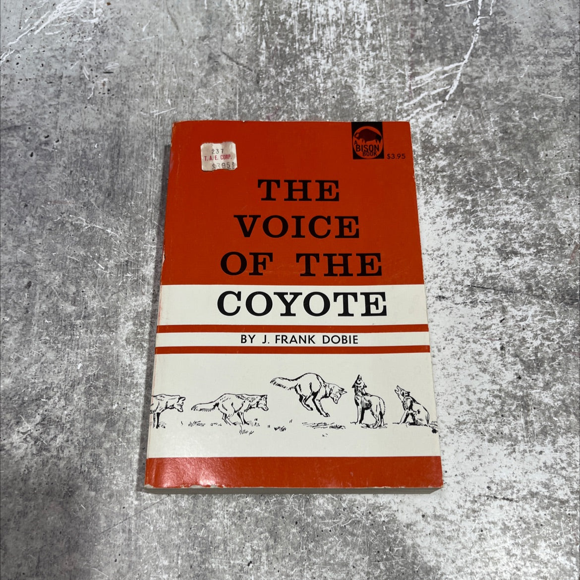 the voice of the coyote book, by j. frank dobie, 1949 Paperback image 1