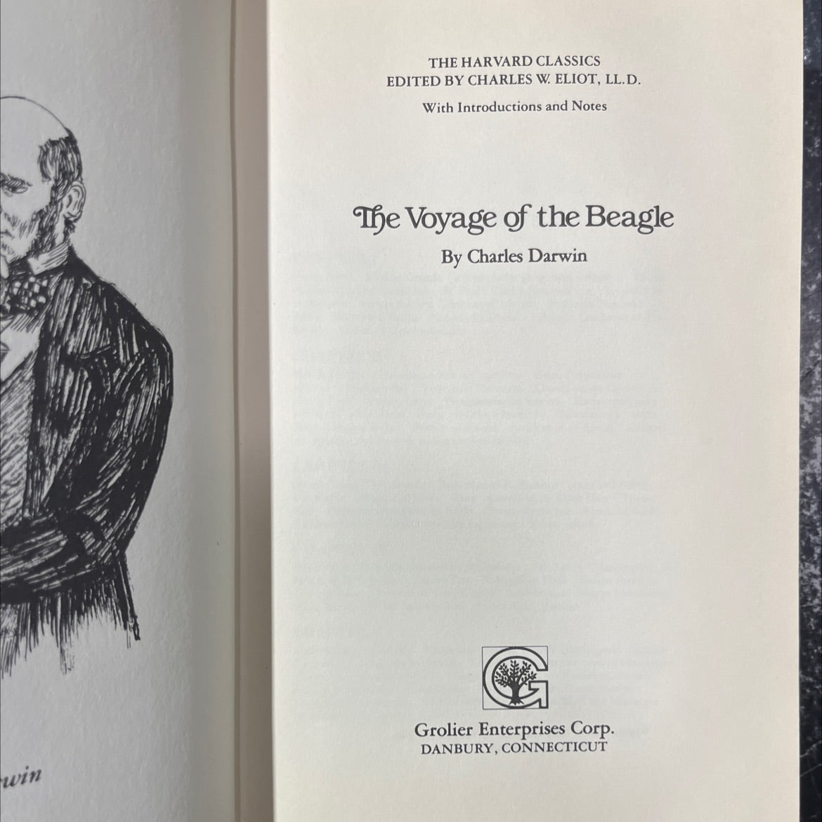 the voyage of the beagle book, by charles darwin, 1980 Hardcover image 2