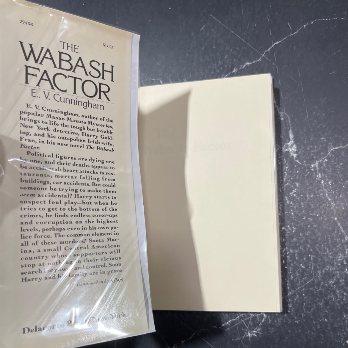 the wabash factor book, by E.V. Cunningham, 1986 Hardcover image 4