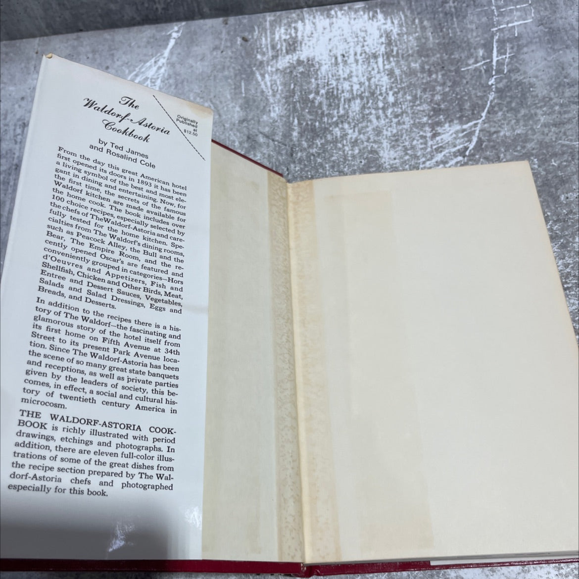 the waldorf-astoria cookbook book, by Ted James, 1969 Hardcover image 4