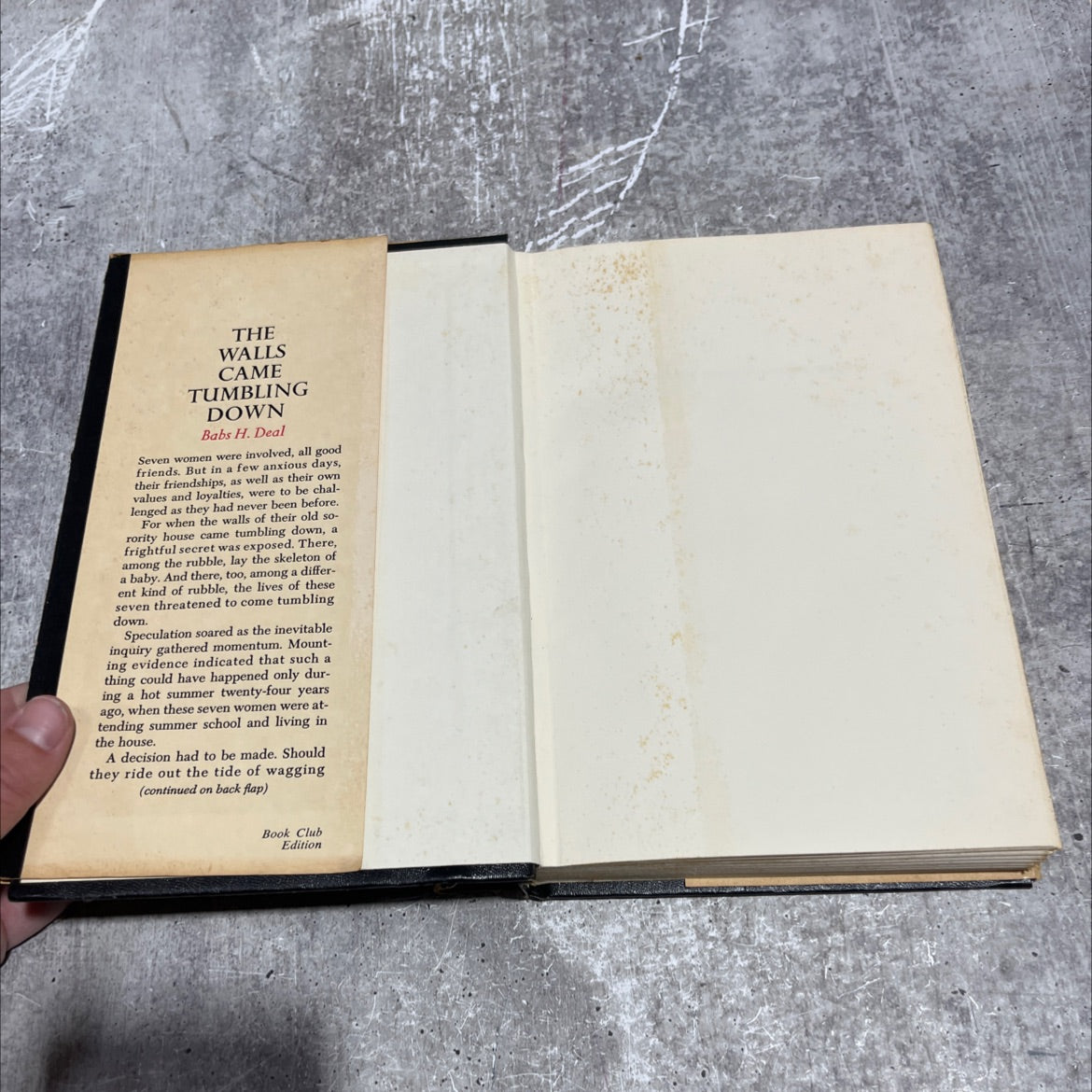 the walls came tumbling down book, by Babs H. Deal, 1968 Hardcover image 4