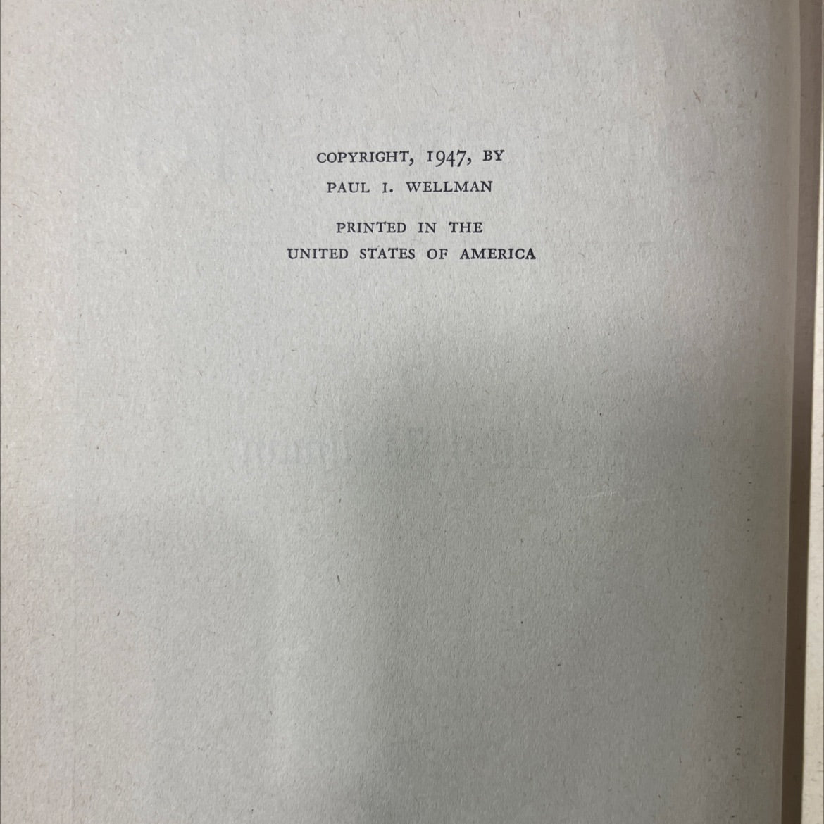 the walls of jericho book, by paul j. wellman, 1947 Hardcover image 3