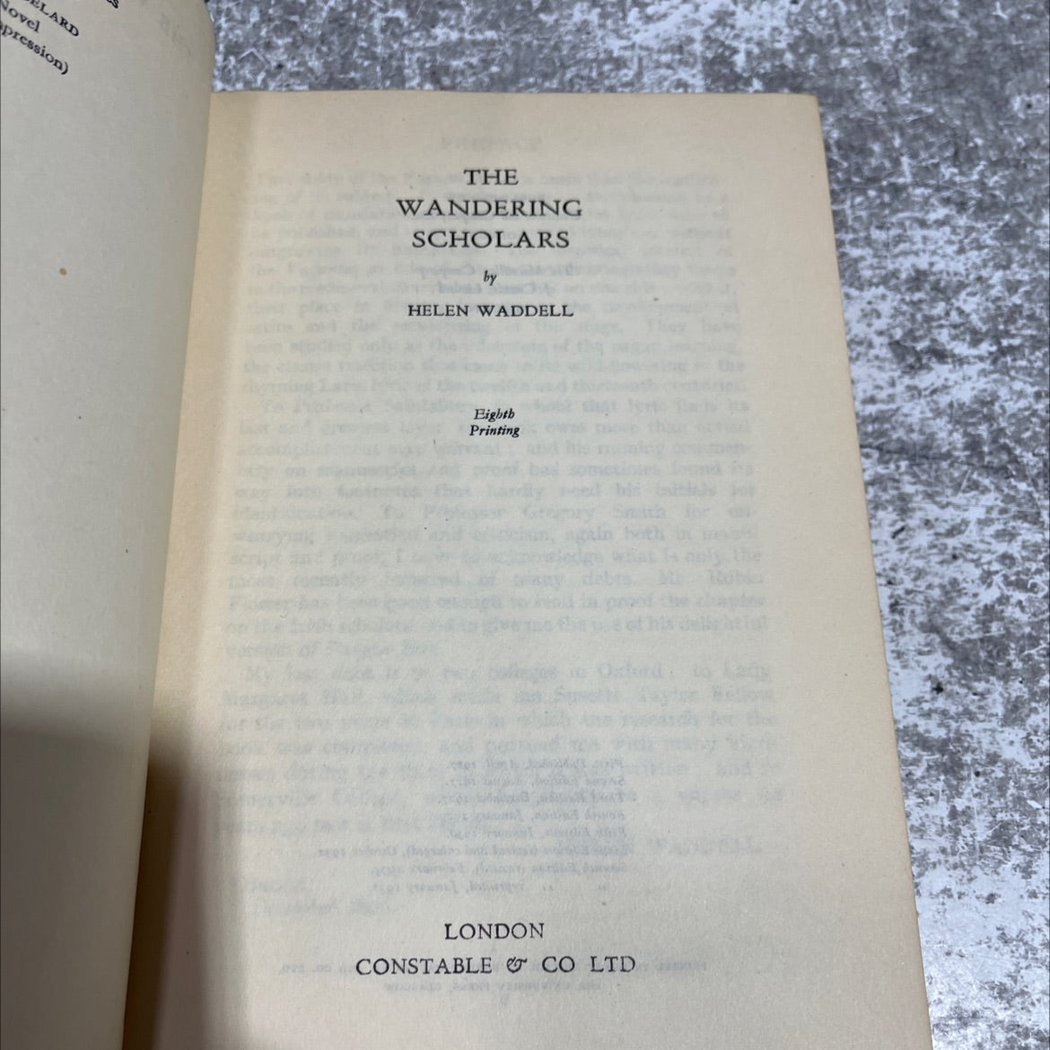 the wandering scholars book, by helen waddell, 1938 Hardcover image 2