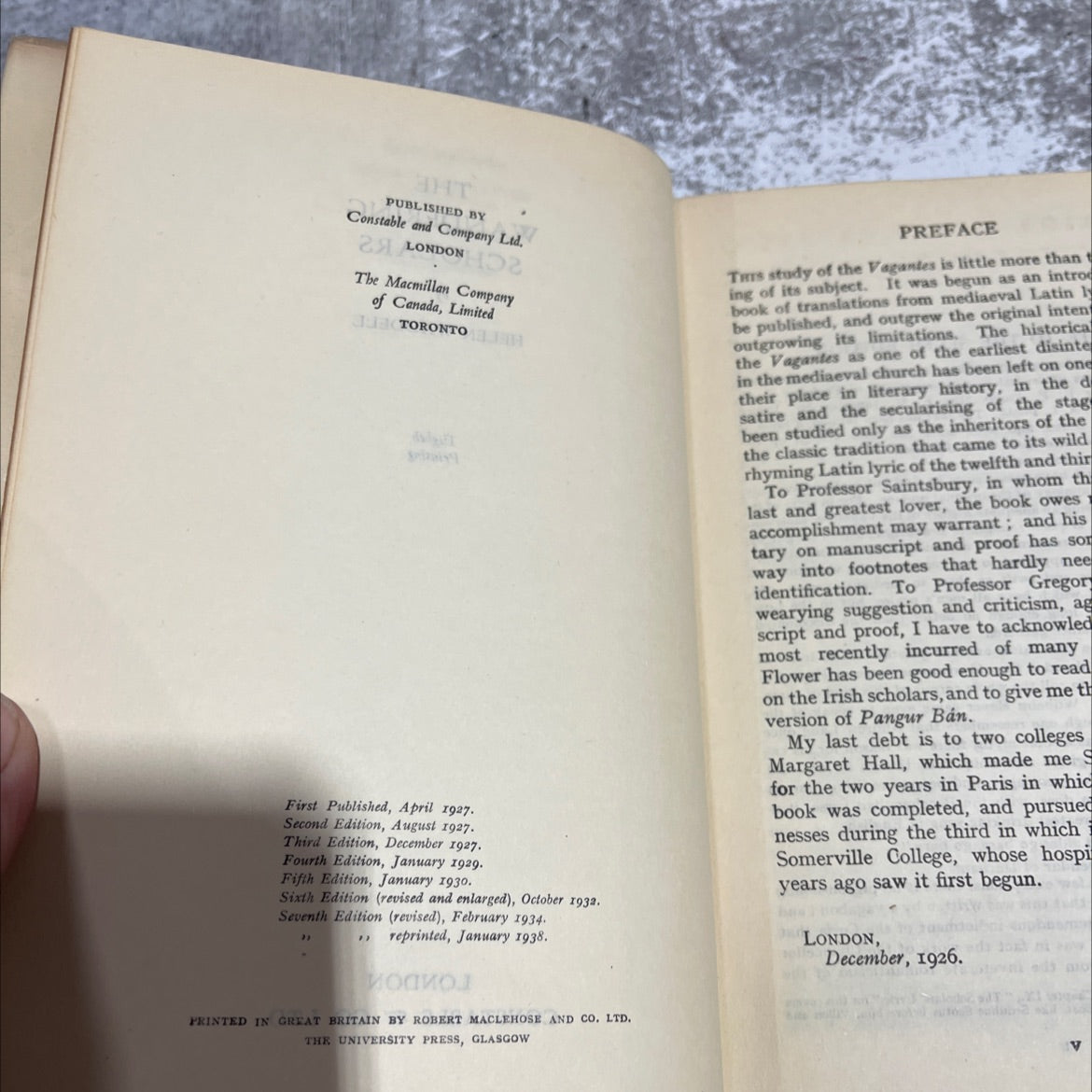 the wandering scholars book, by helen waddell, 1938 Hardcover image 3