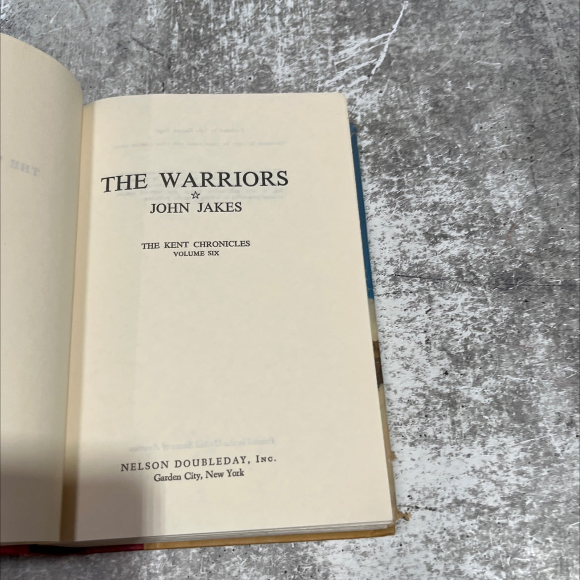 the warriors book, by john jakes, 1977 Hardcover image 2