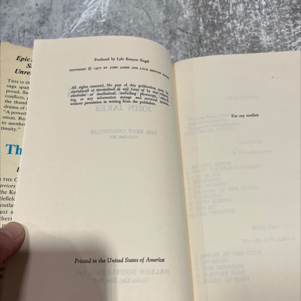 the warriors book, by john jakes, 1977 Hardcover image 3