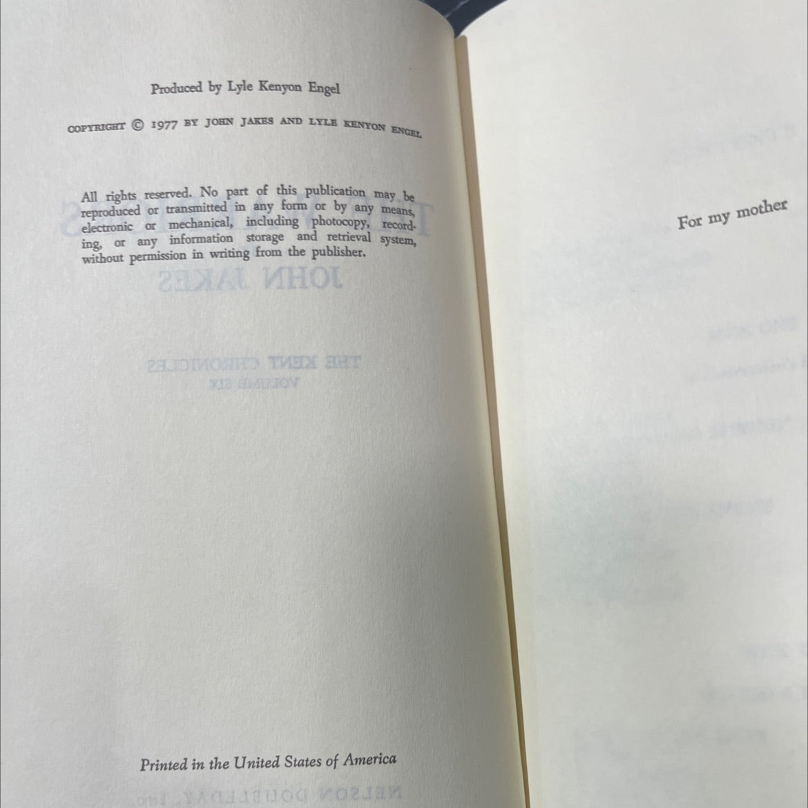 the warriors book, by john jakes, 1977 Hardcover image 3