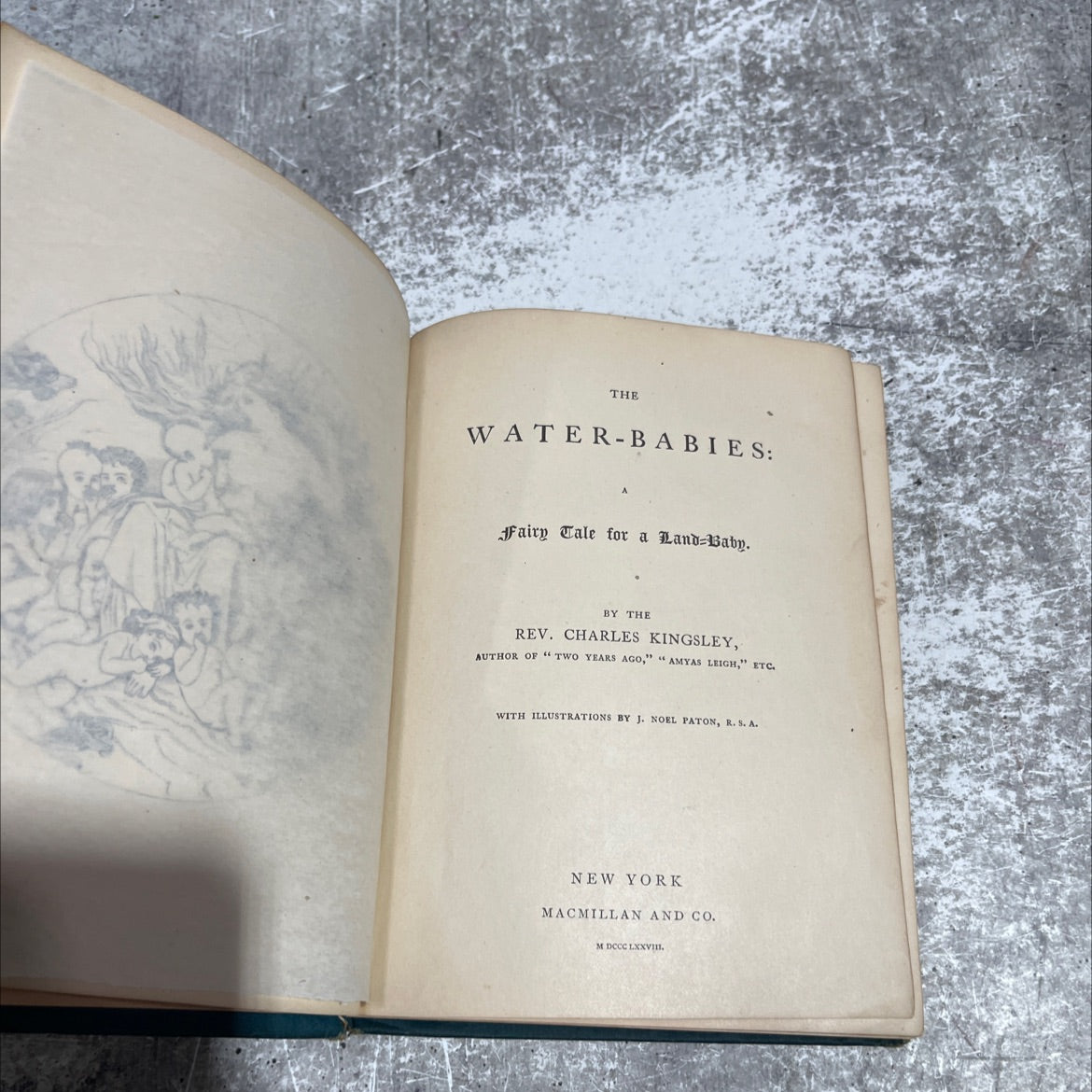 the water-babies: fairy tale for a rand-baby book, by rev. charles kingsley, 1878 Hardcover image 2