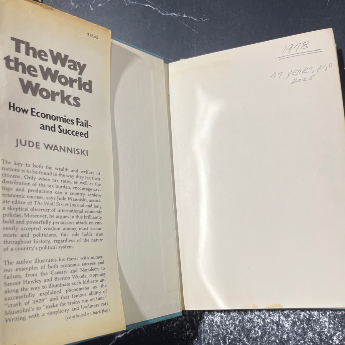 the way the world works book, by jude wanniski, 1978 Hardcover image 4