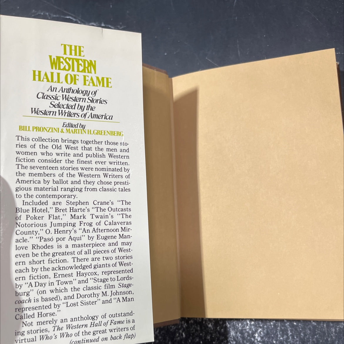 the western hall of fame book, by bill pronzini and martin h. greenberg, 1984 Hardcover image 4
