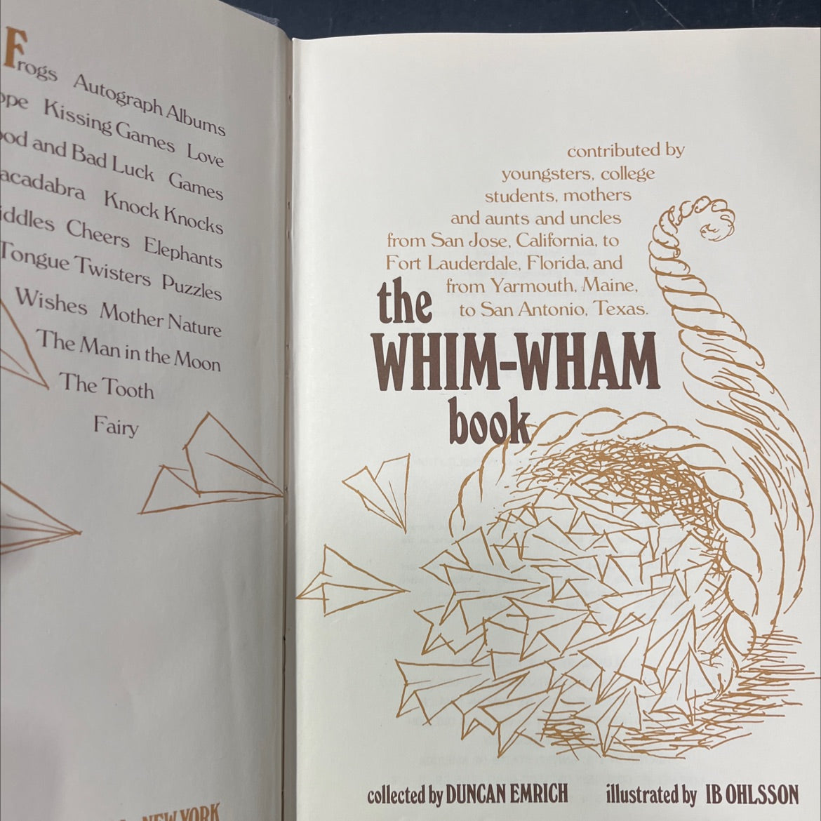 the whim-wham book book, by duncan emrich, 1975 Hardcover image 2