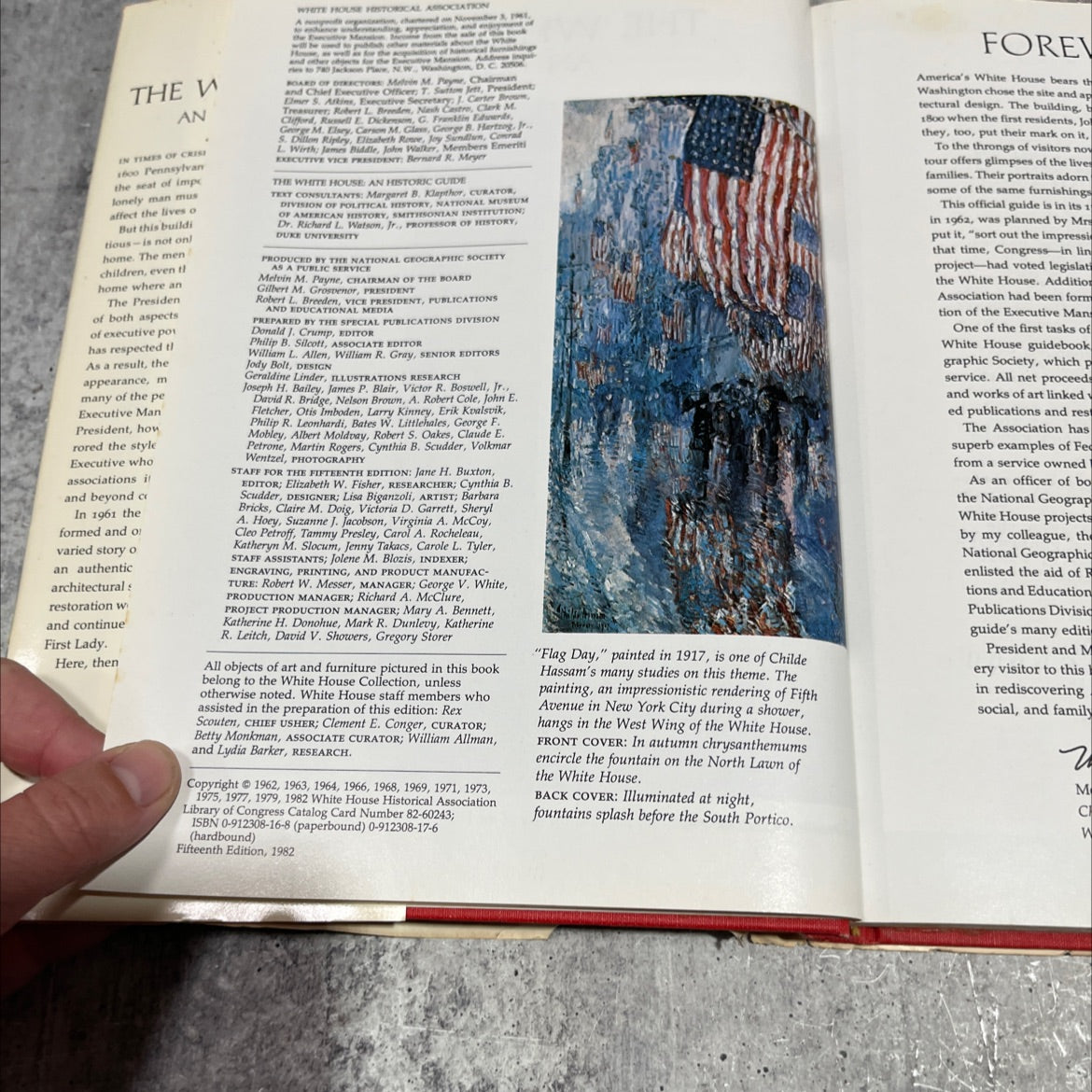 the white house an historic guide book, by white house historical association, 1982 Hardcover image 3