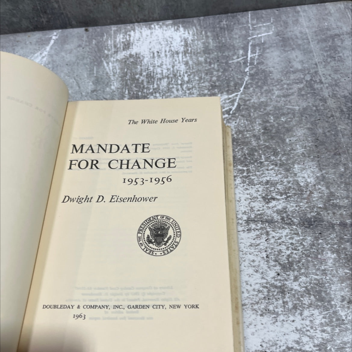 the white house years mandate for change 1953-1956 book, by dwight d. eisenhower, 1963 Hardcover image 2