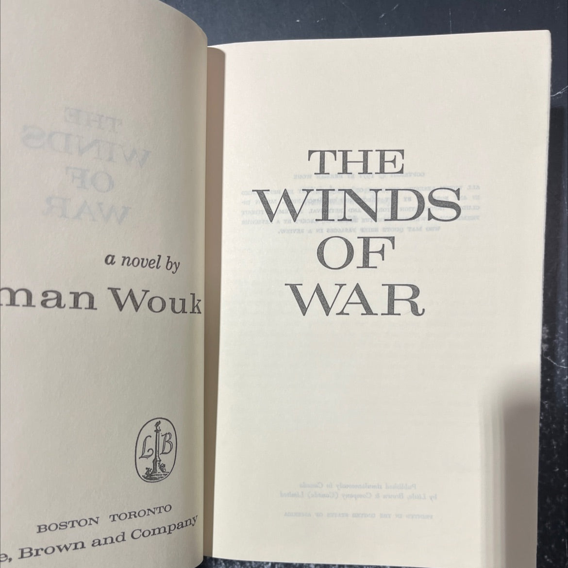 the winds of war book, by herman wouk, 2007 Hardcover image 2