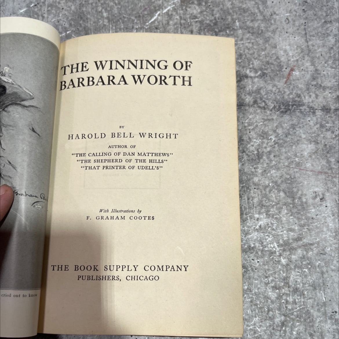the winning of barbara worth book, by harold bell wright, 1911 Hardcover image 2
