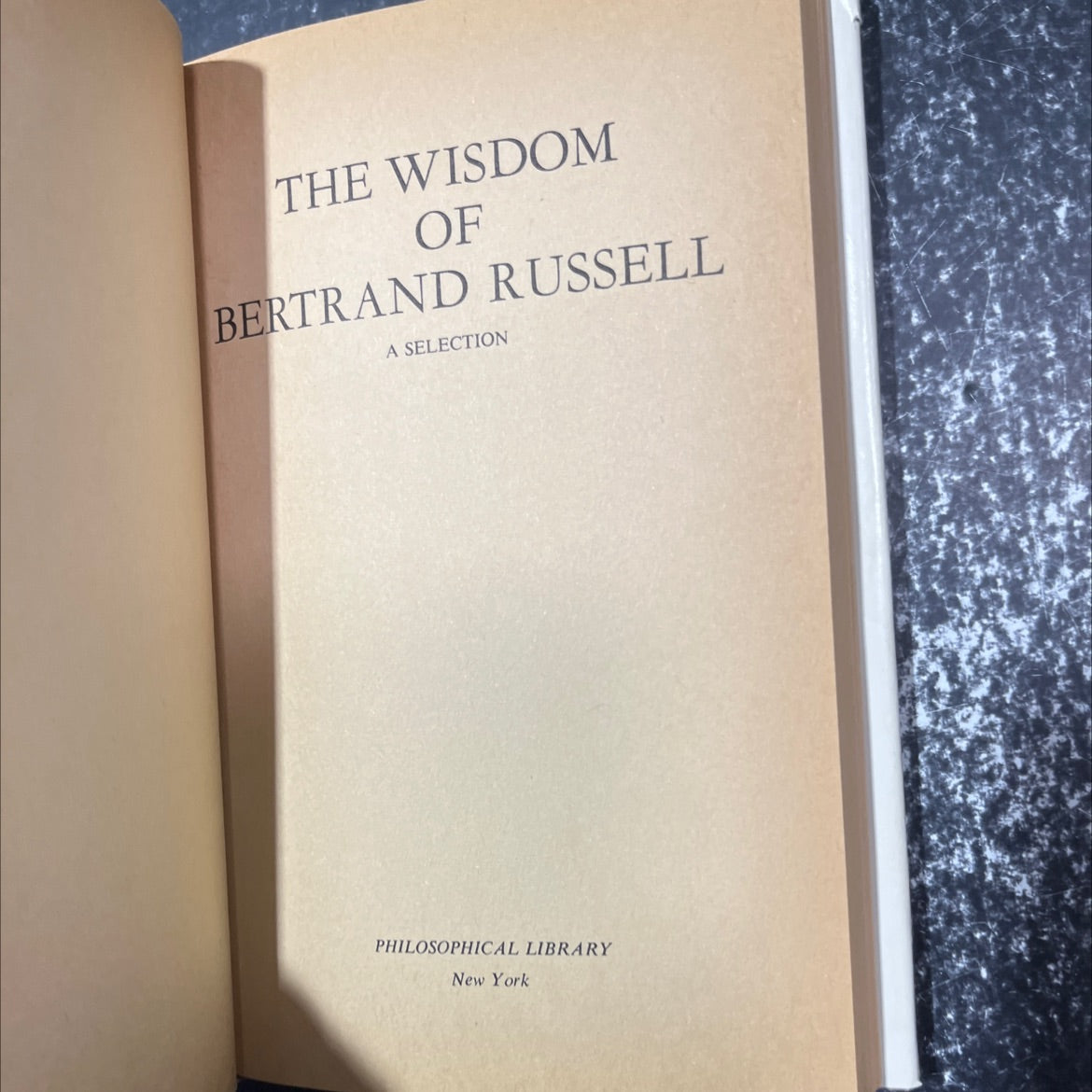 the wisdom of bertrand russell a selection book, by unknown, 1968 Hardcover image 2