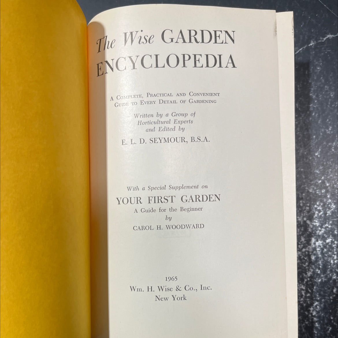 the wise garden encyclopedia a complete, practical and convenient guide to every detail of gardening book, by E. L. D. image 2