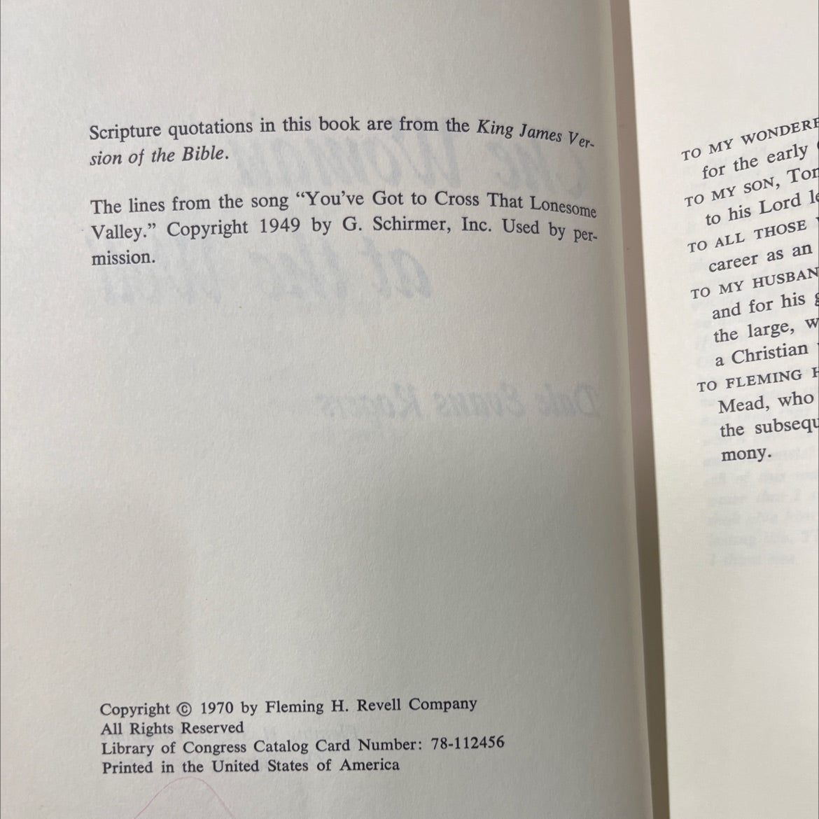 the woman at the well book, by dale evans rogers, 1970 Hardcover image 3