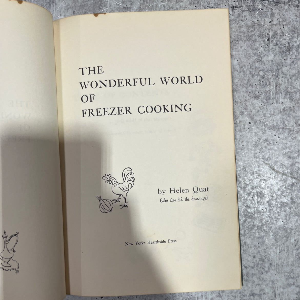 the wonderful world of freezer cooking book, by Helen Quat, 1964 Hardcover image 2