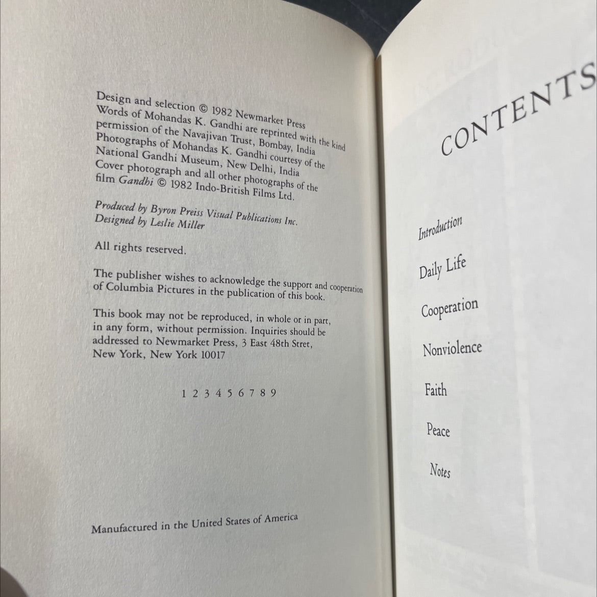 the words of gandhi book, by richard attenborough, 1982 Hardcover image 3