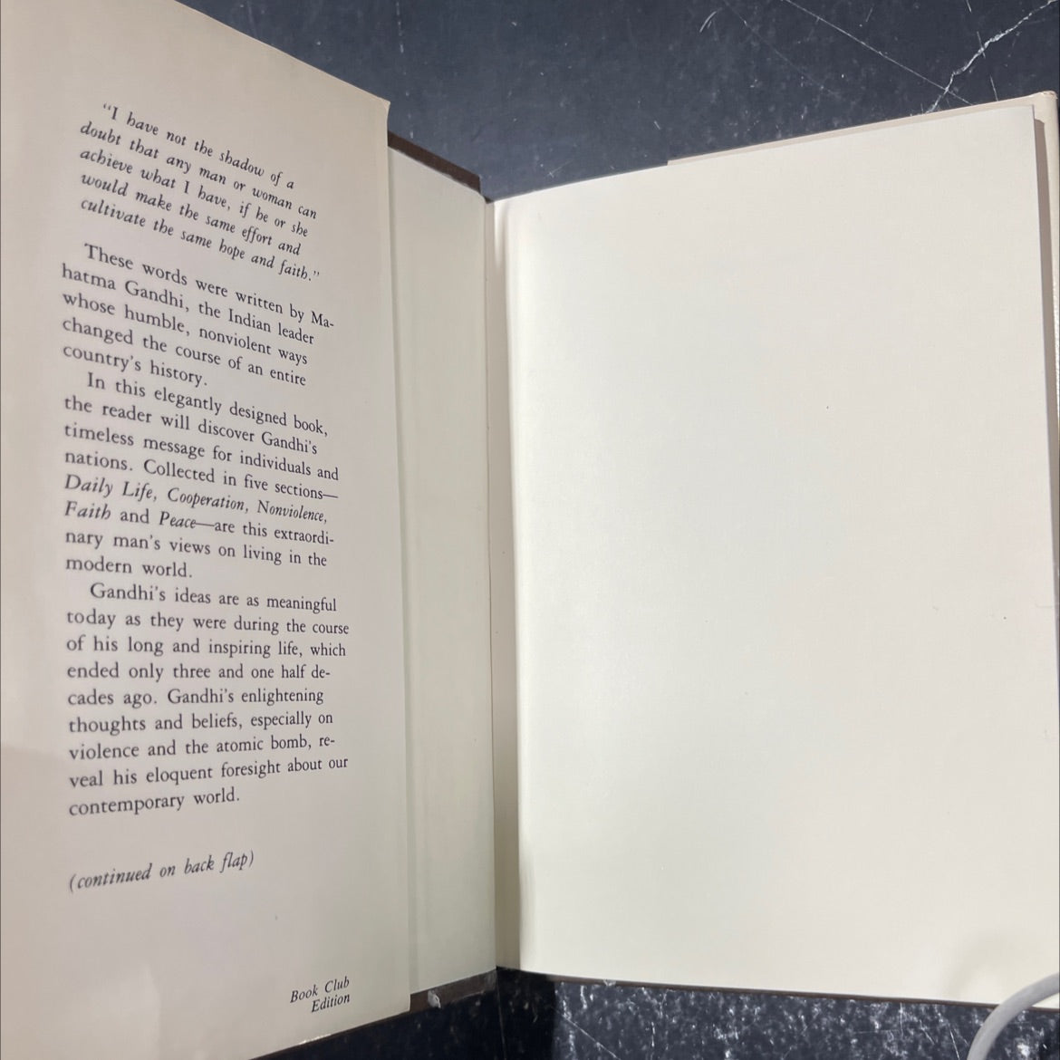 the words of gandhi book, by richard attenborough, 1982 Hardcover image 4