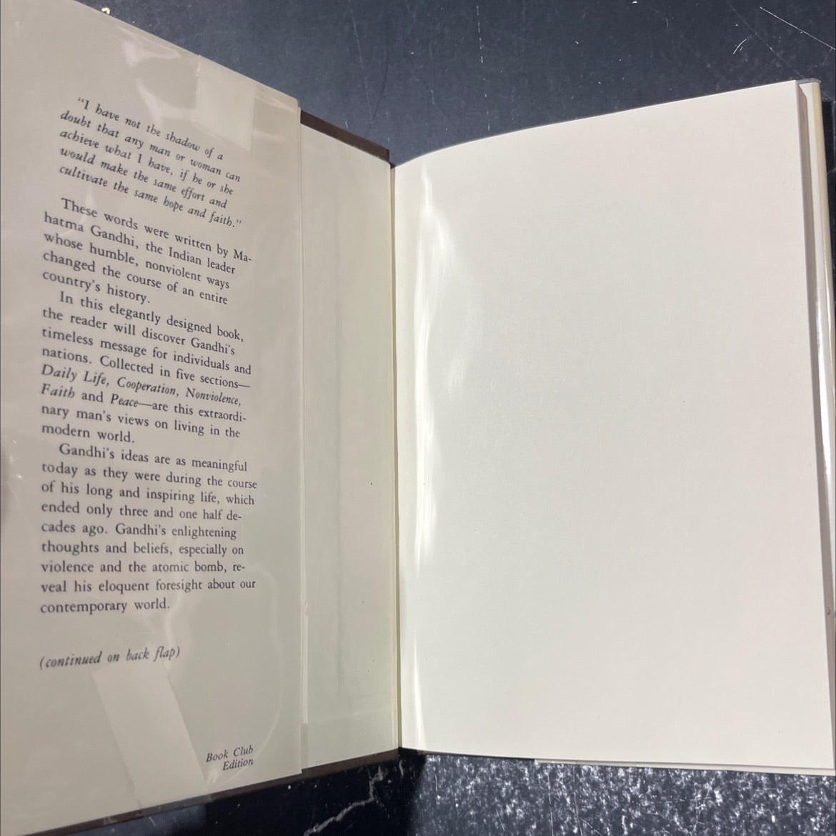 the words of gandhi book, by richard attenborough, 1982 Hardcover image 4