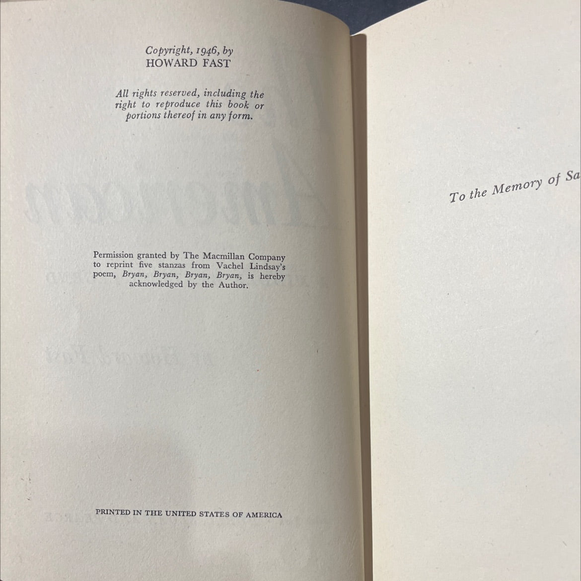 the work of tom paine book, by Howard Fast, 1946 Hardcover image 3