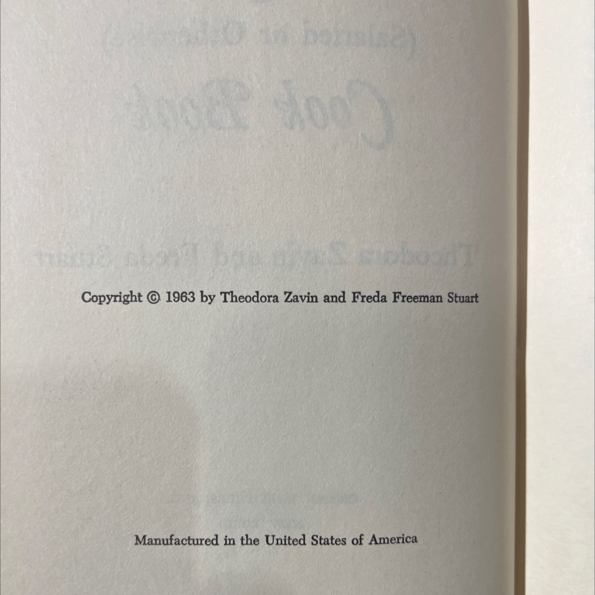 the working wives (salaried or otherwise) cook book book, by Theodora Zavin and Freda Stuart, 1963 Hardcover image 3