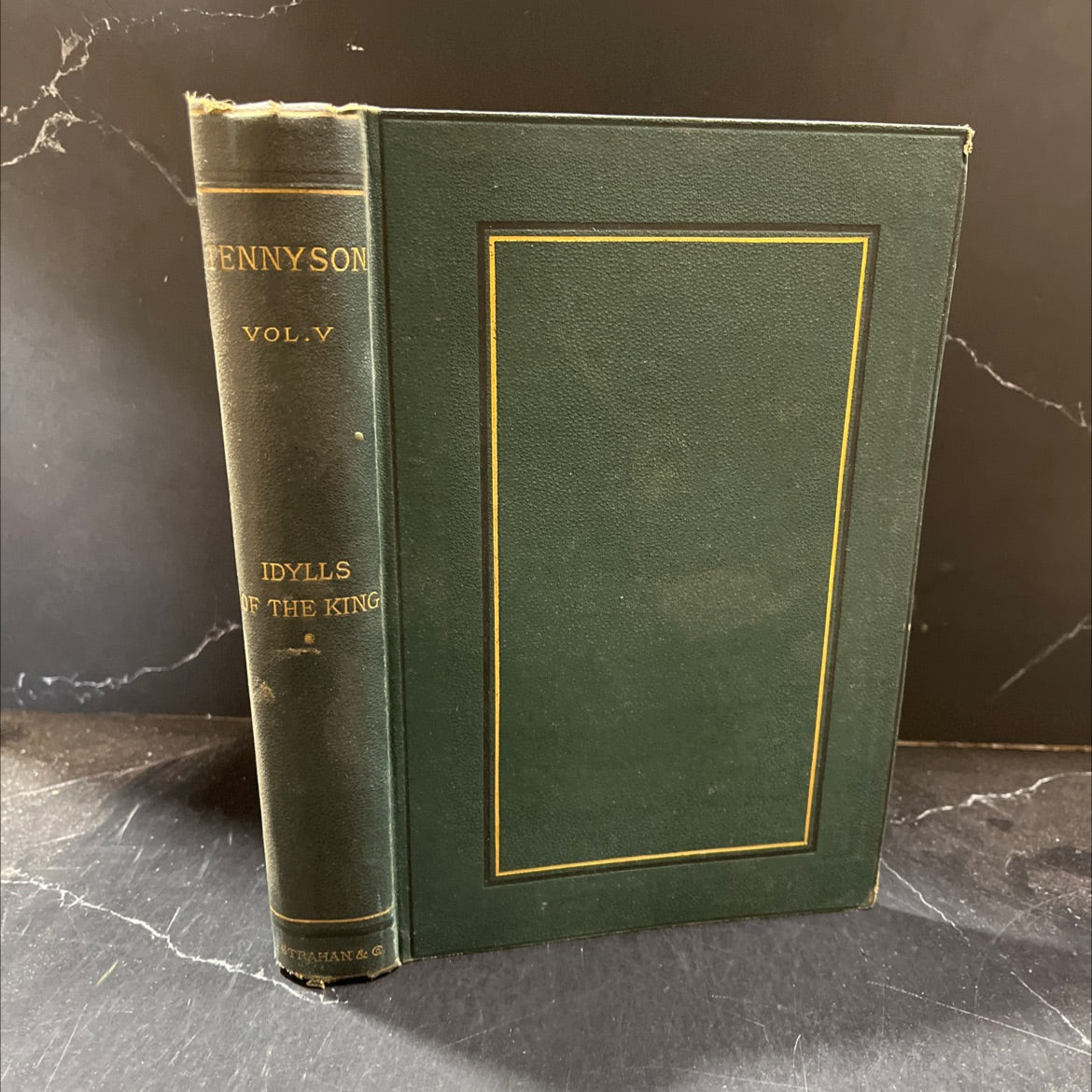 the works of alfred tennyson poet laureate vol. v. idylls of the king book, by alfred tennyson, 1873 Hardcover image 1