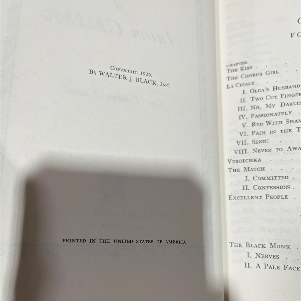 the works of anton chekhov one volume edition book, by anton chekhov, 1929 Hardcover image 3